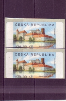 ATM 3 - Wert 24,- + 30,- Kč ** - 2008 Automatenmarke
